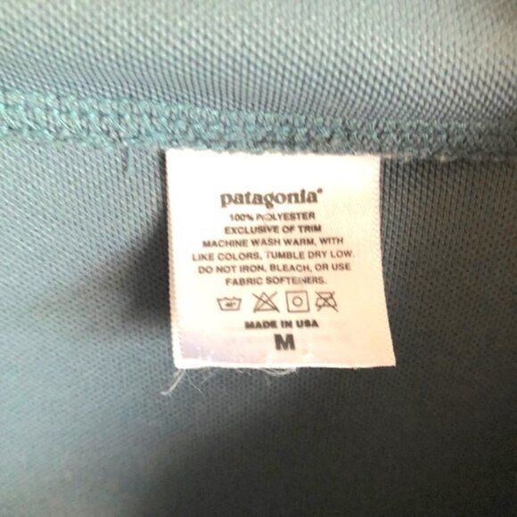 Patagonia Quarter Zip Pullover Size Medium Blue - Picture 9 of 12
